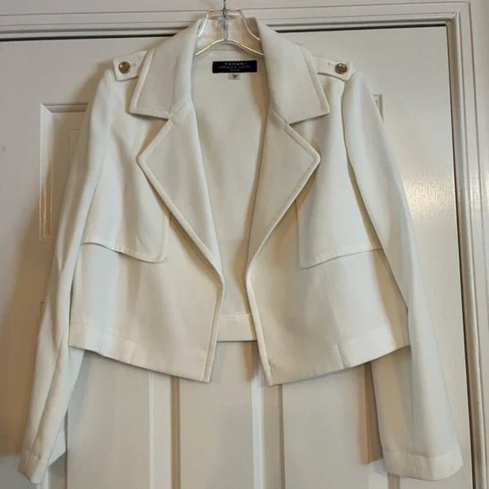 TAHARI | cream jacket blazer |  8P